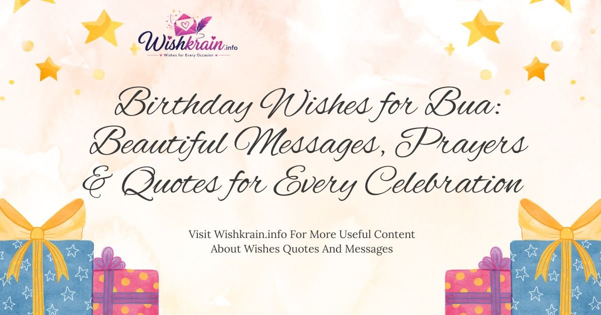 Birthday Wishes for Bua